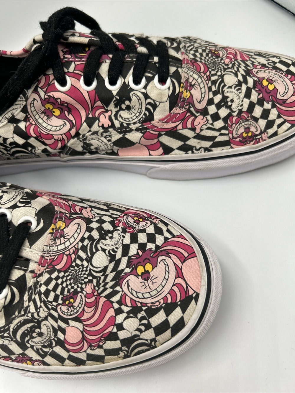 Van’s Cheshire Cat Print Canvas Sneakers - Casual Shoes Disney Discontinued Men - Picture 3 of 7